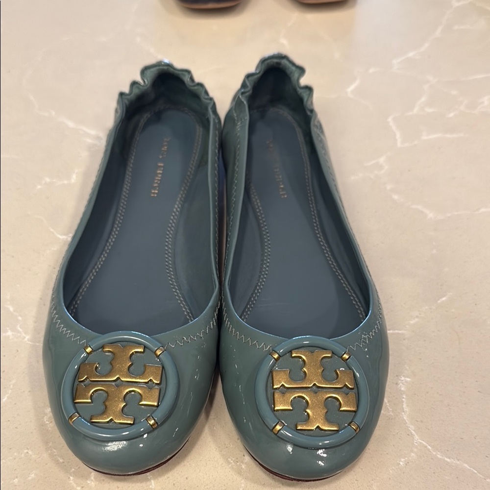 Tory Burch Women's Blue Ballet Flats - Picture 2 of 7